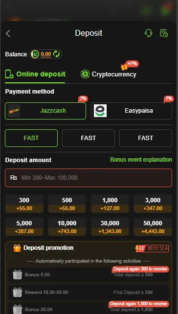 Deposit Methods In Y222 Game