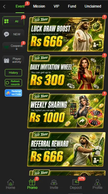 Referral Rewards In Y222 Game